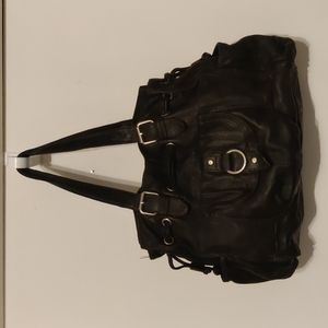 Fossil Black Leather Bag.
